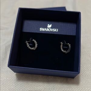 Swarovski Silver Hoop Earrings